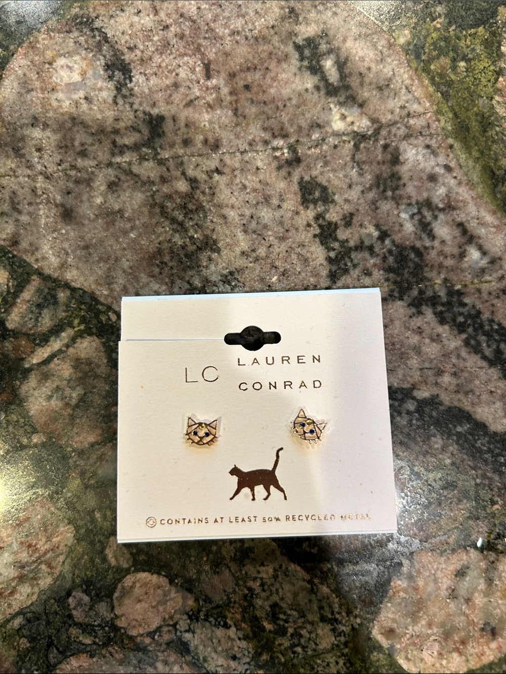 Lauren Conrad & Vera Wang Black Heart Necklace with Assorted Stud Earrings - Picture 5 of 5